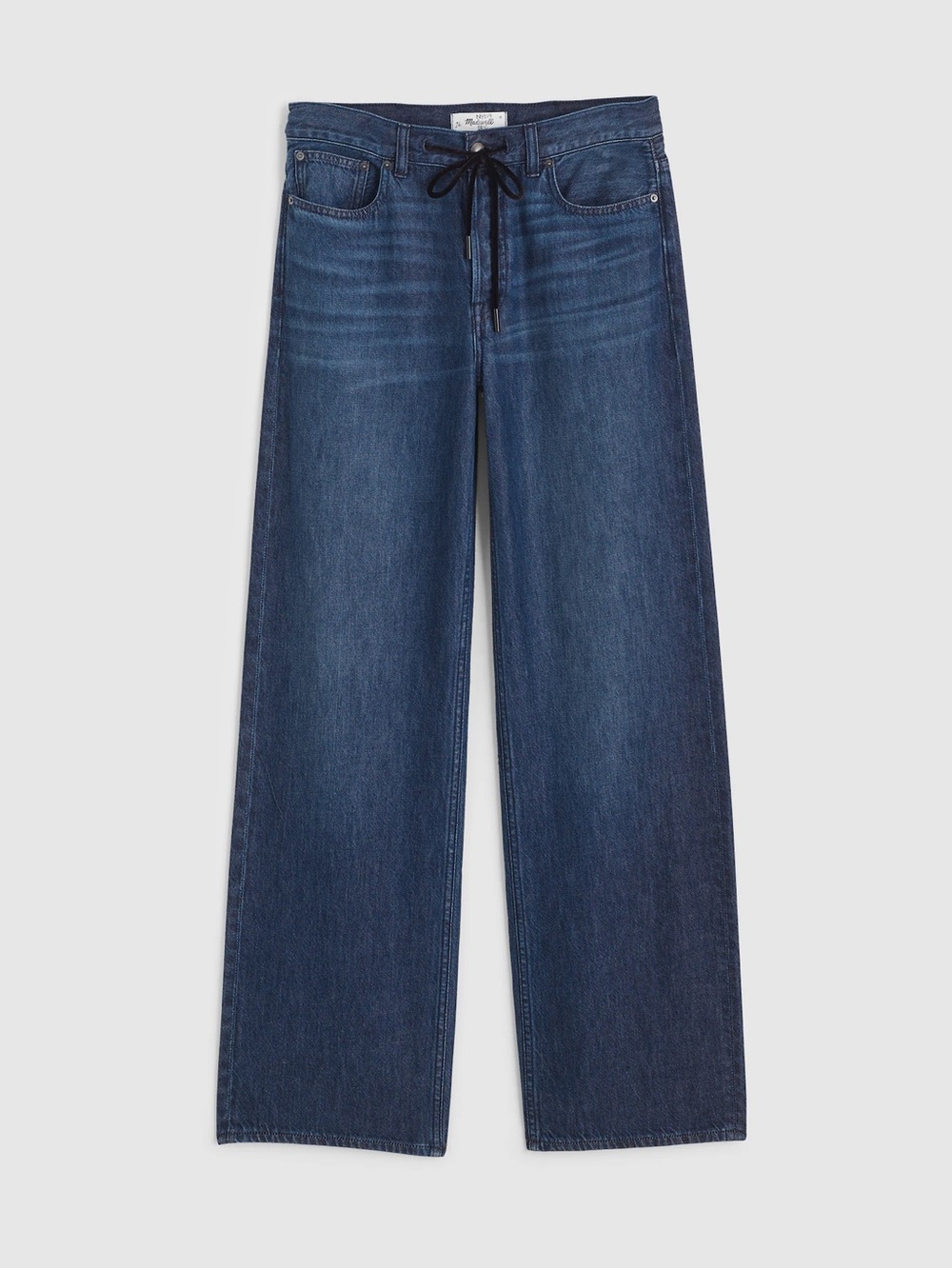 Madewell Low-Slung Baggy Jeans Velvet Drawstring Allenham Wash 30 EUC - Picture 7 of 16